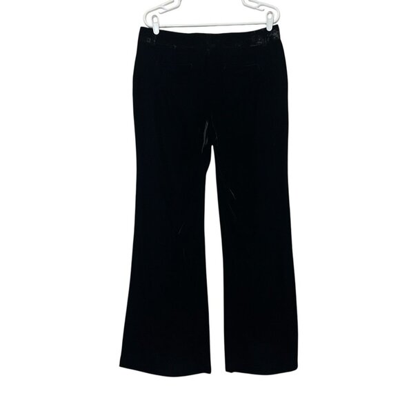 J. Crew Women’s Silk Blend Velvet Wide Leg Pants Size 10 Black City Fit Preppy - Picture 2 of 10
